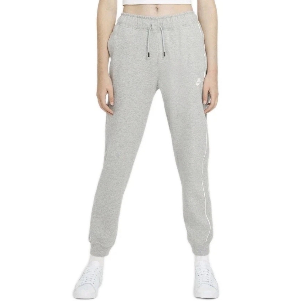 Nike Jogger Sweatpants Woman 3X Gray Terry Cotton Taper Ankle Leg Drawstring Nwt